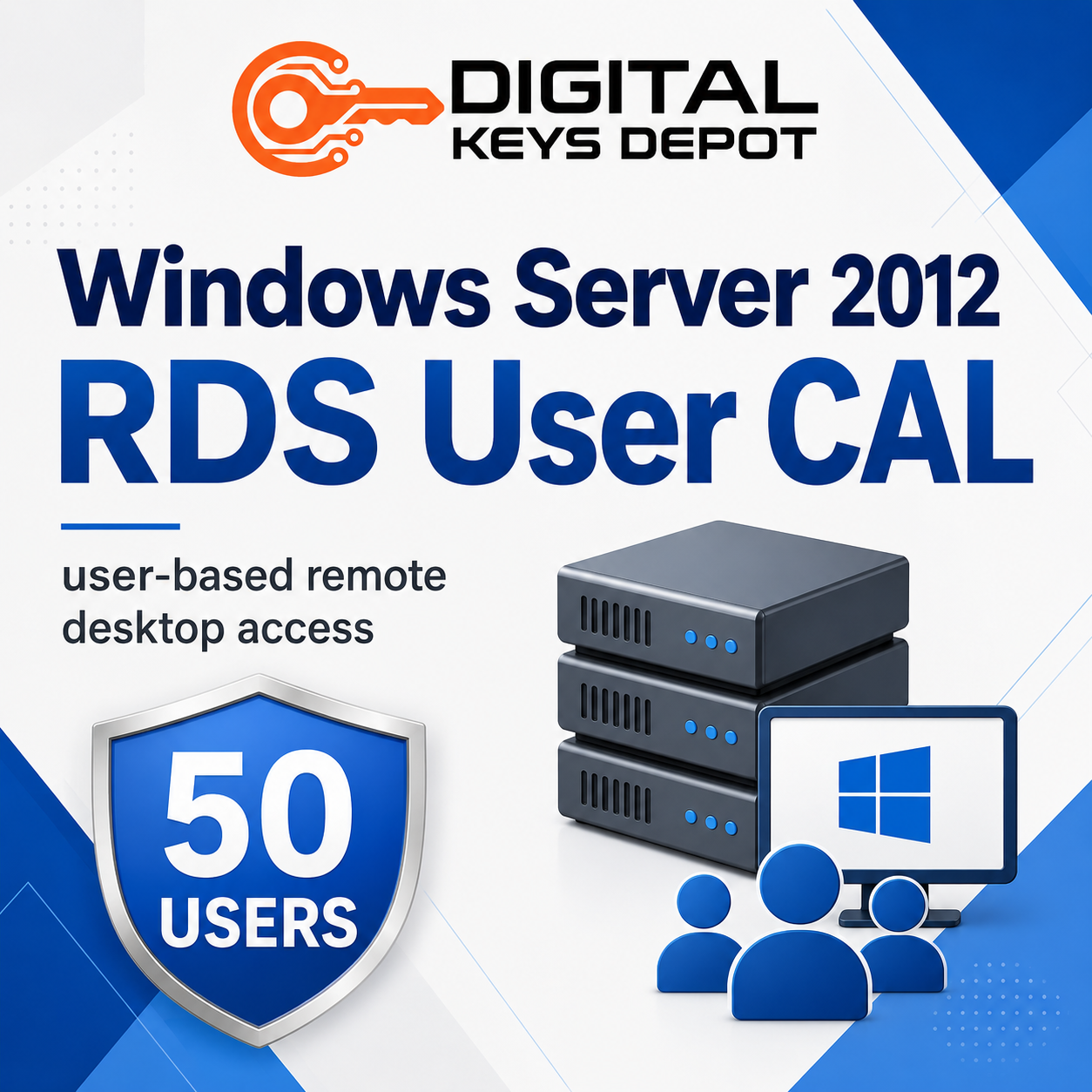 Microsoft Windows Server 2012 RDS User CAL for user-based remote desktop access Microsoft Windows Server 2012 RDS User CAL for user-based remote desktop access