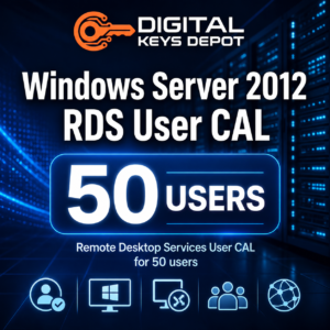 Microsoft Windows Server 2012 Remote Desktop Services User CAL for 50 users