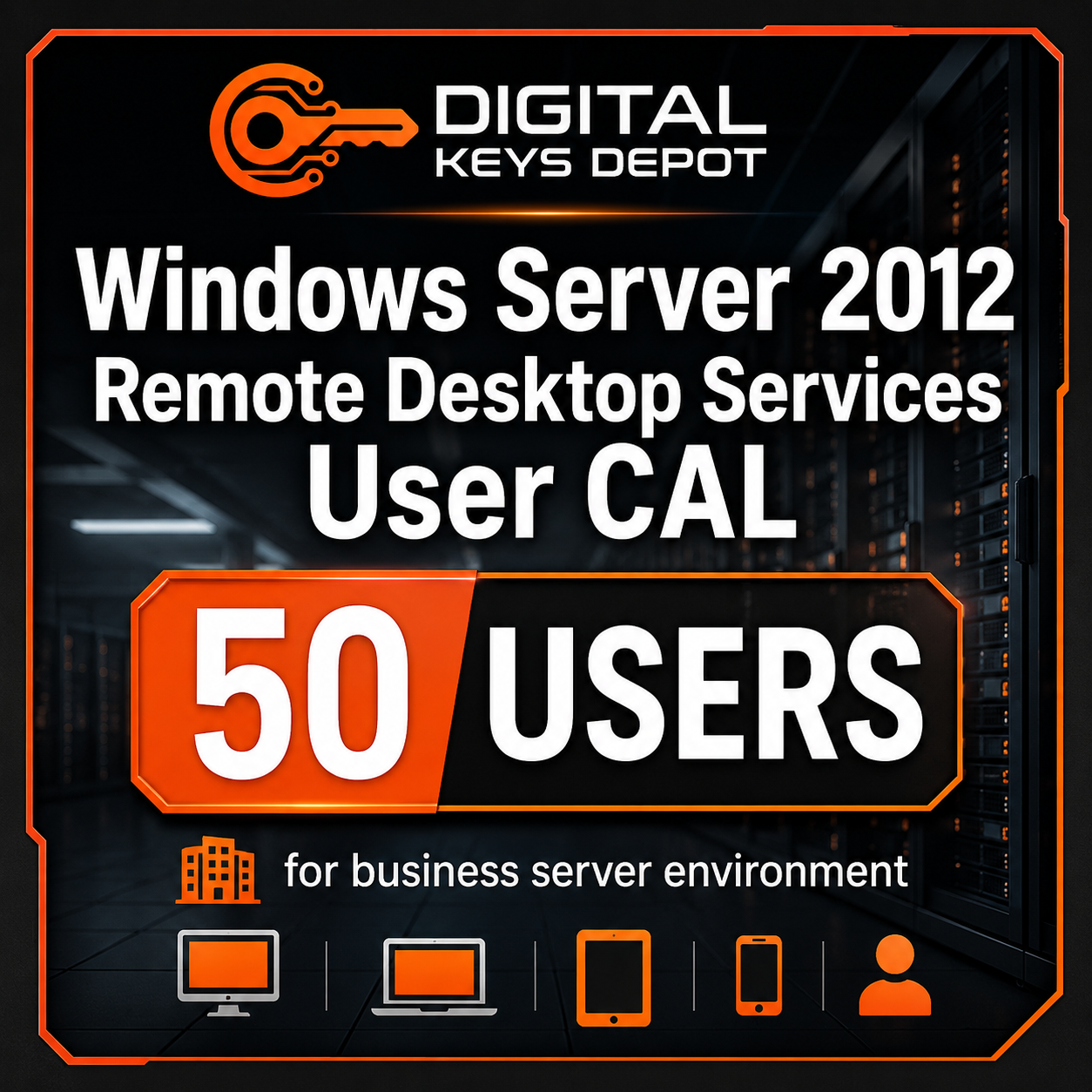 Microsoft Windows Server 2012 Remote Desktop Services User CAL for business server environment Microsoft Windows Server 2012 Remote Desktop Services User CAL for business server environment
