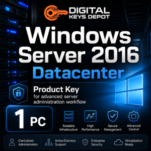 Microsoft Windows Server 2016 Datacenter product key for 1 compatible PC