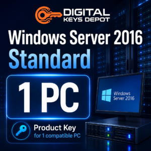 Microsoft Windows Server 2016 Standard product key for 1 compatible PC
