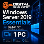 Microsoft Windows Server 2019 Essentials product key for 1 PC server activation