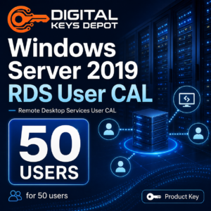Microsoft Windows Server 2019 Remote Desktop Services User CAL for 50 users