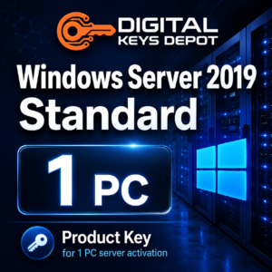 Microsoft Windows Server 2019 Standard product key for 1 PC server activation