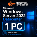 Microsoft Windows Server 2022 Datacenter product key for 1 PC server activation