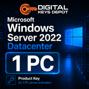 Microsoft Windows Server 2022 Datacenter product key for 1 PC server activation