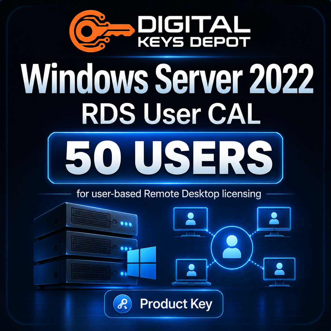 Microsoft Windows Server 2022 RDS CAL for user-based Remote Desktop licensing Microsoft Windows Server 2022 RDS CAL for user-based Remote Desktop licensing
