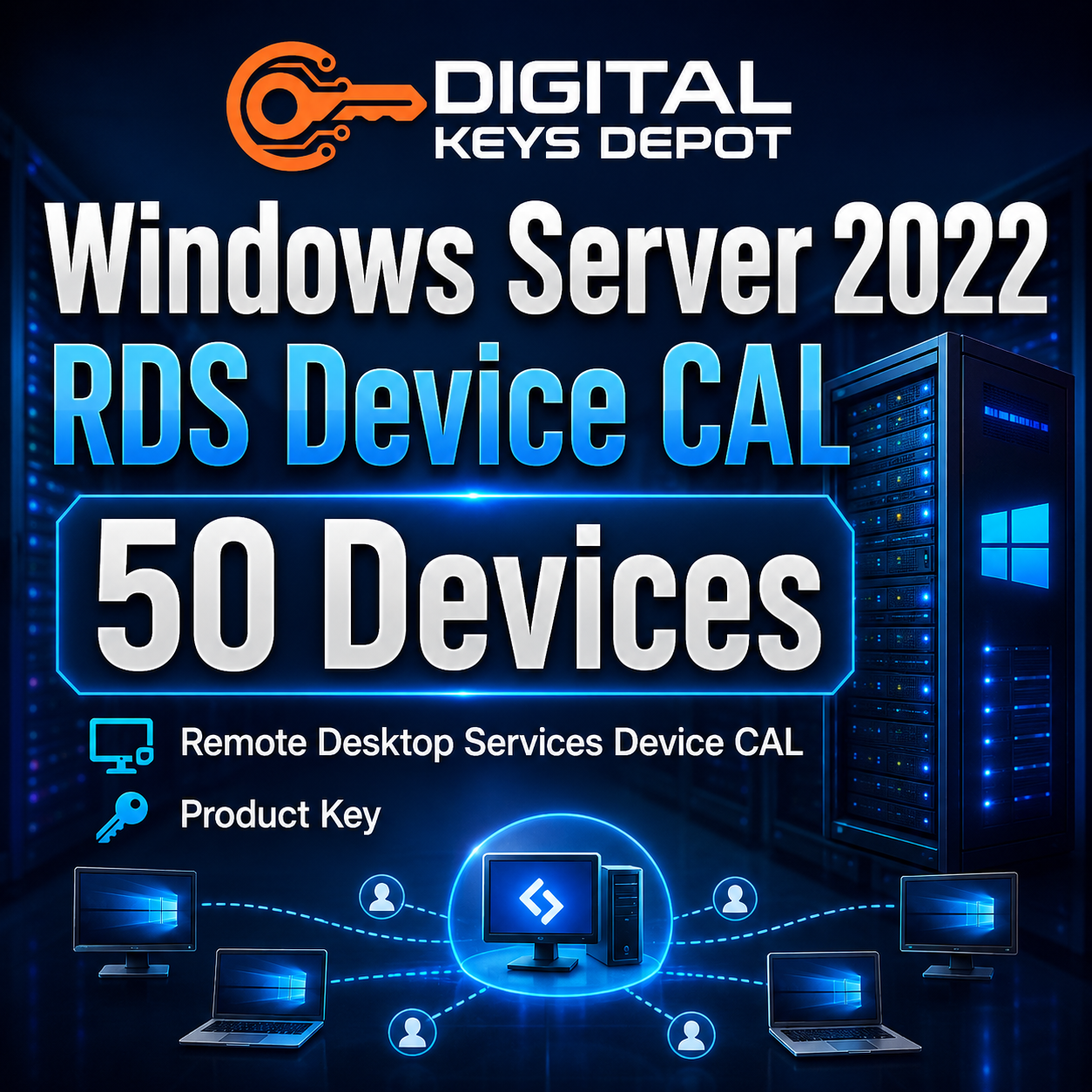 Microsoft Windows Server 2022 Remote Desktop Services Device CAL for 50 devices
