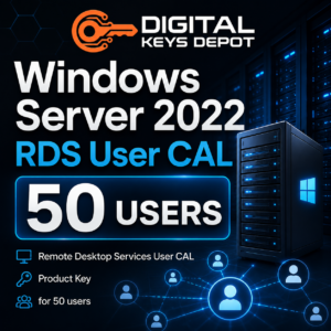Microsoft Windows Server 2022 Remote Desktop Services User CAL for 50 users