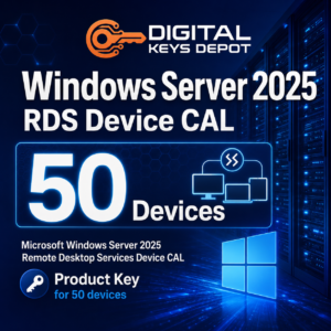 Microsoft Windows Server 2025 Remote Desktop Services Device CAL for 50 devices