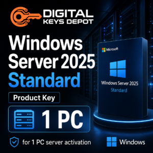 Microsoft Windows Server 2025 Standard product key for 1 PC server activation