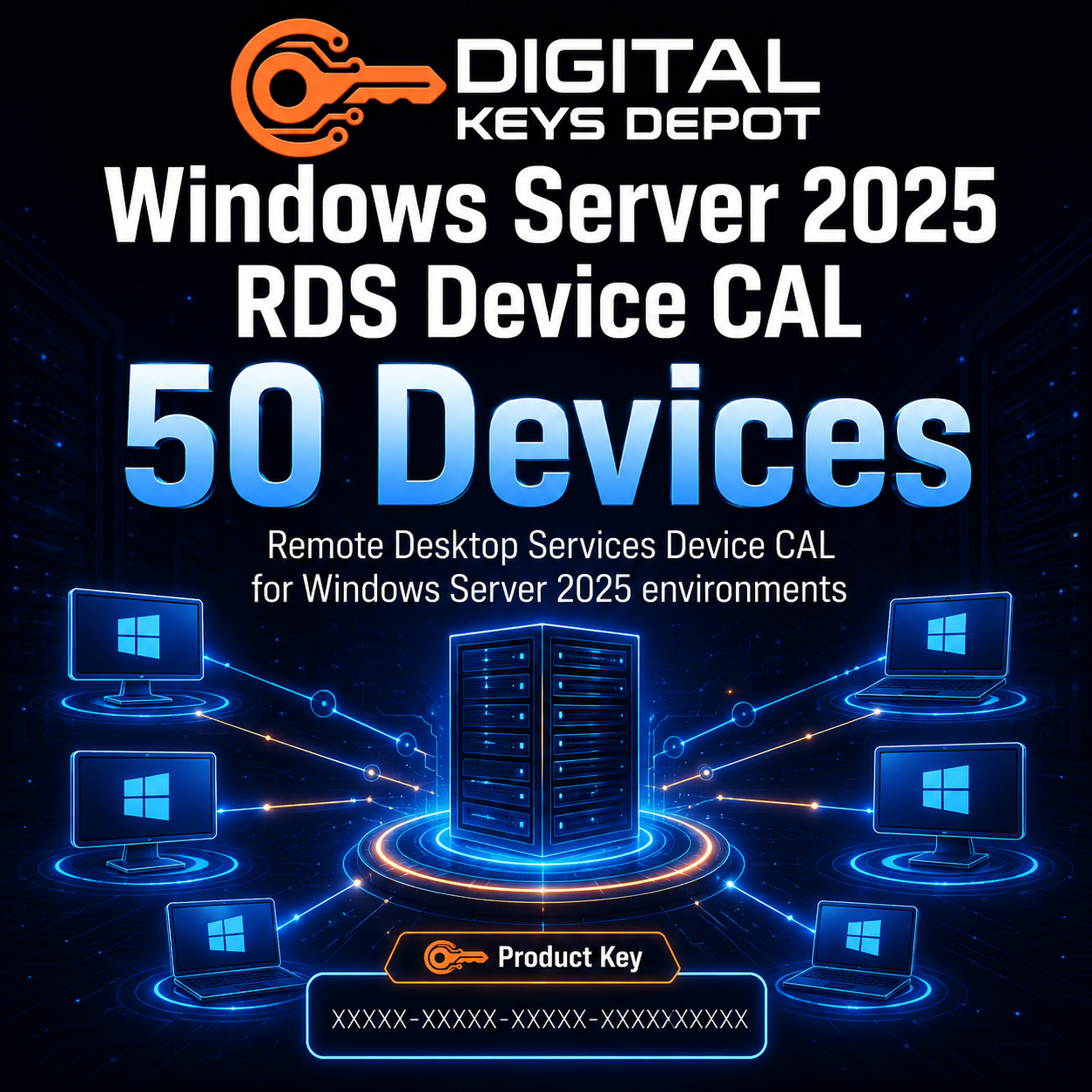 Remote Desktop Services Device CAL 50 devices for Windows Server 2025 environments